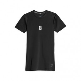 BASELAYER MANCHES COURTES NOIR