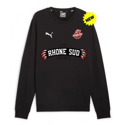 SWEAT COL ROND COTON NOIR...